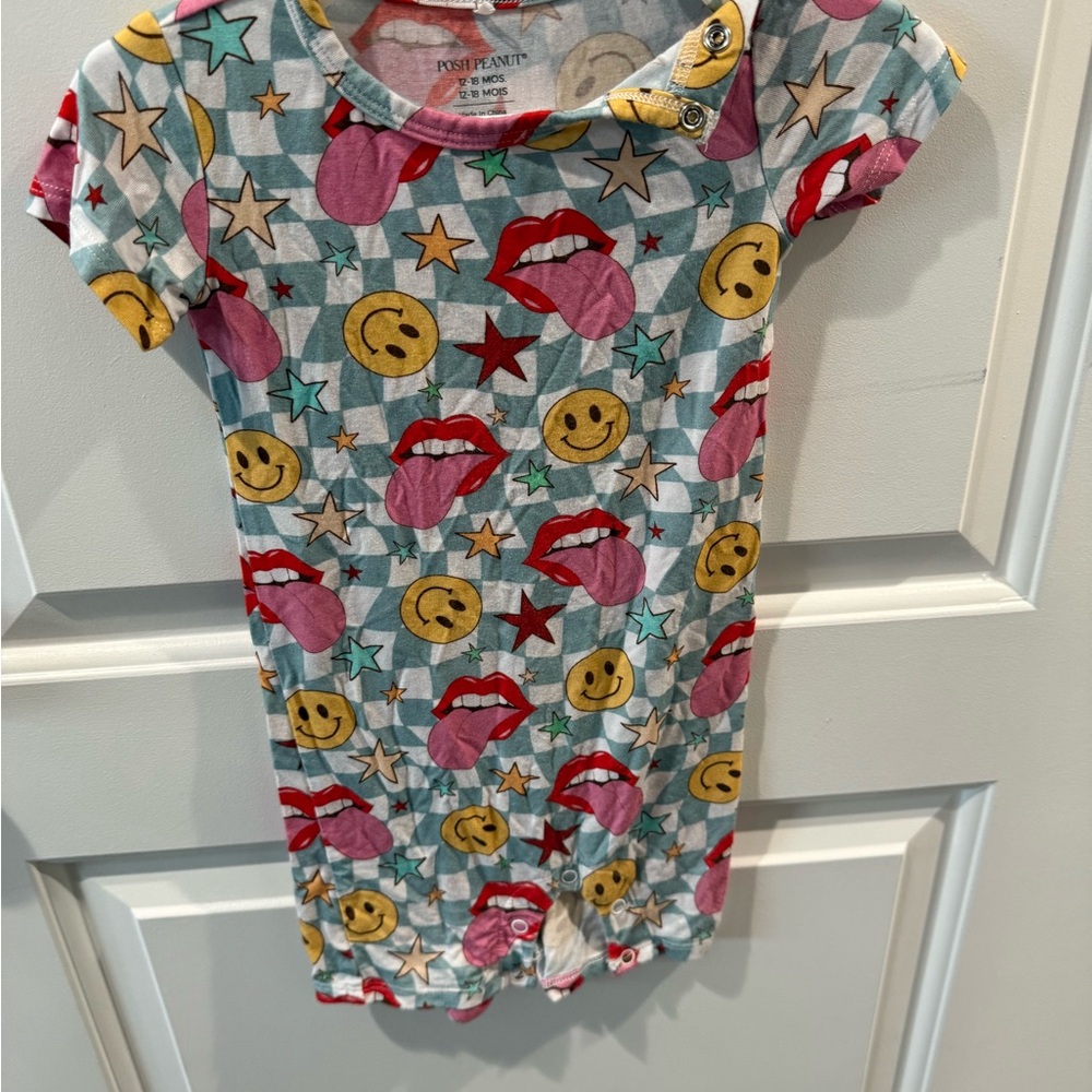 Posh Peanut Graphic Print Dress